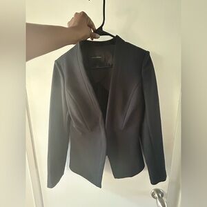 Banana Republic Black Women's Collarless Blazer - Size 4